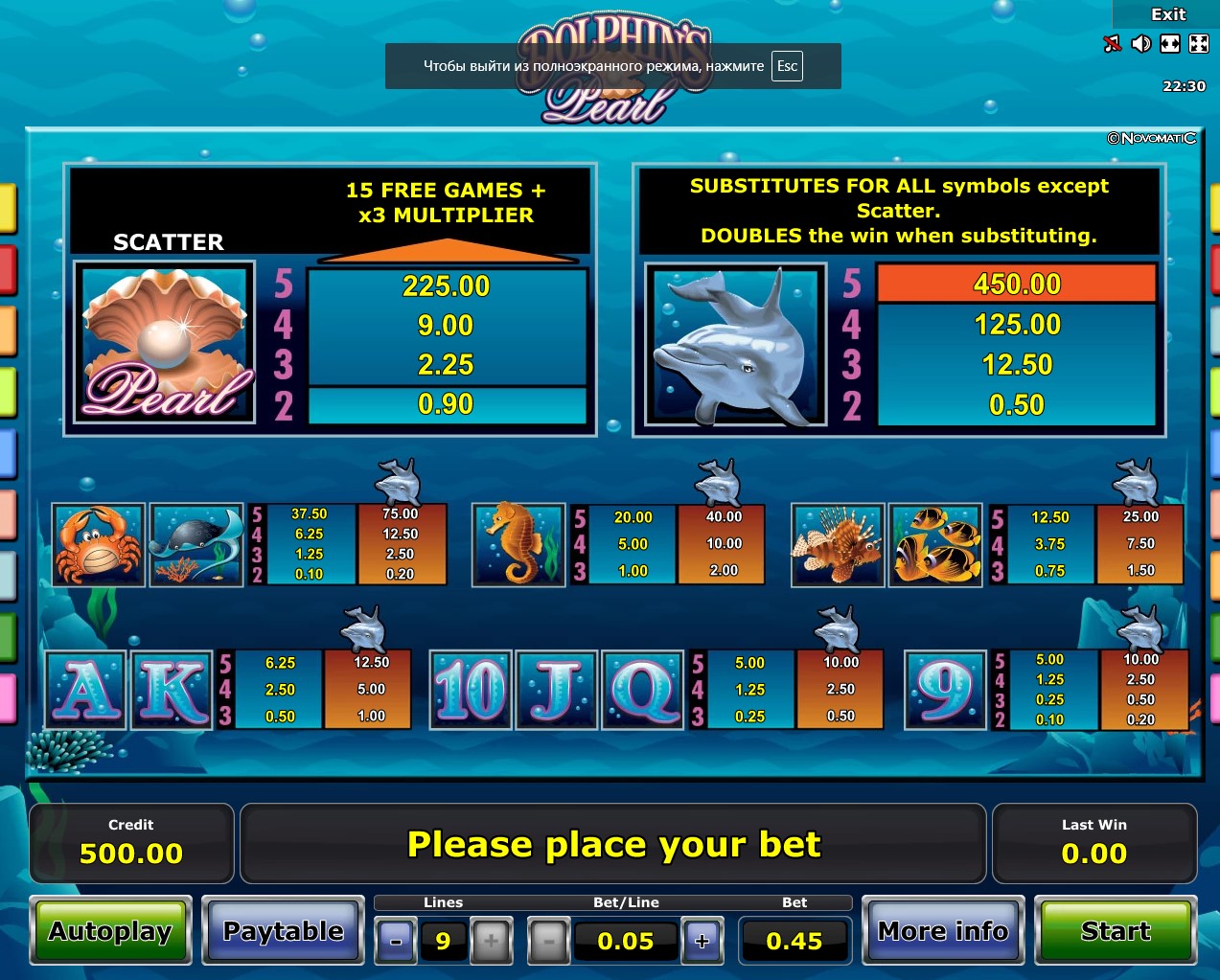 Free slot double dolphins