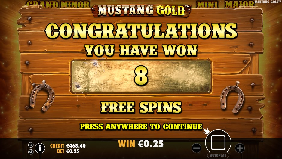 Mustang Gold slot play