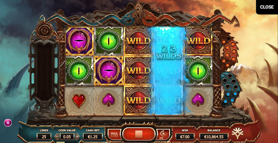 dragons featured in casino slots